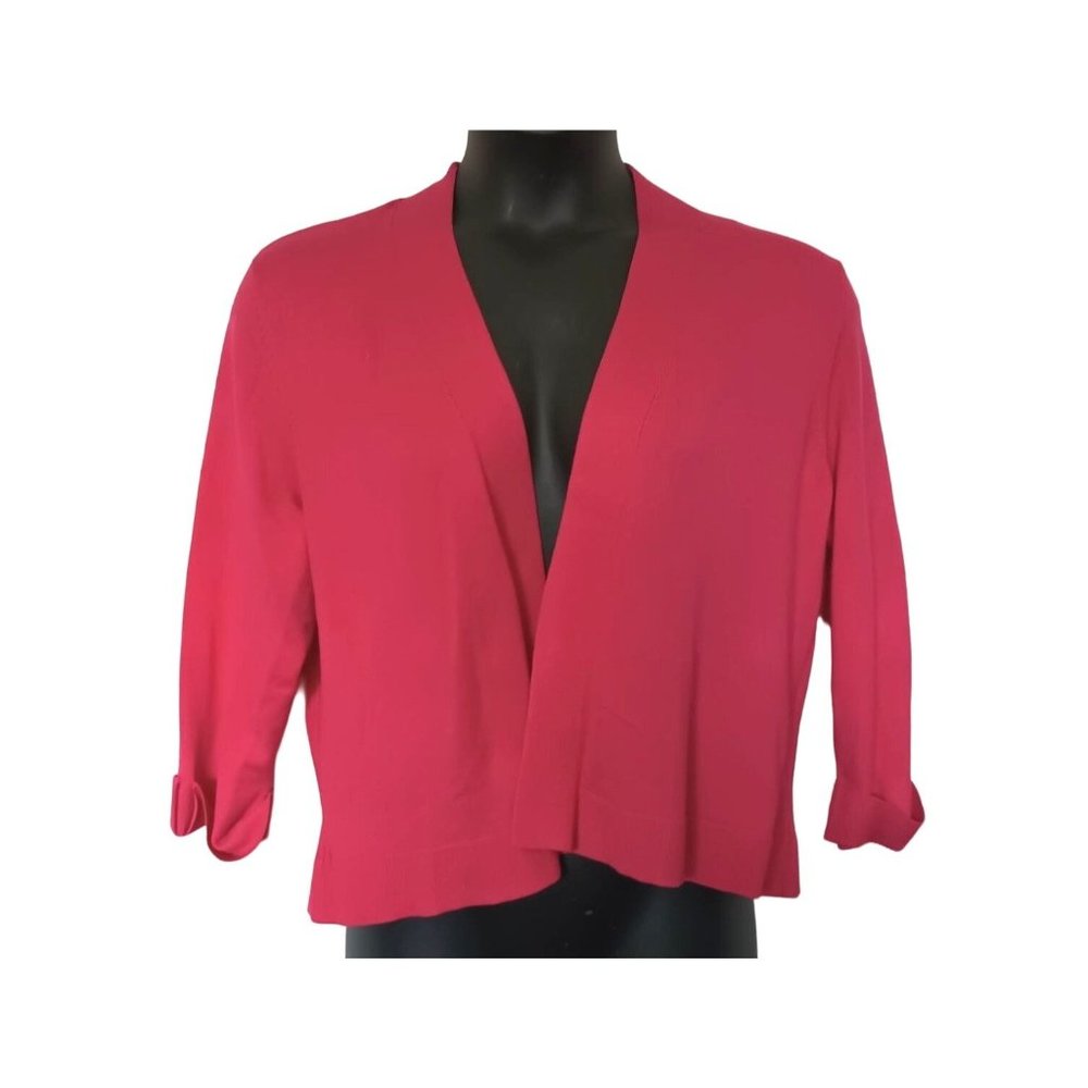 VERVE AMI Women's 1X Pink Wrap Sweater